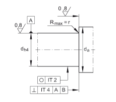 角接觸球軸承單元 ZKLFA1050-2Z, 雙向，螺釘安裝，兩側(cè)間隙密封