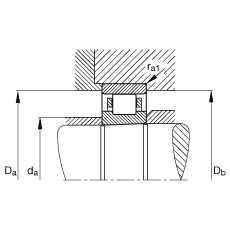 圓柱滾子軸承 N1016-K-M1-SP, 浮動軸承，帶錐孔，錐度 1:12，可分離，帶保持架，減少的徑向內(nèi)部游隙，加嚴公差