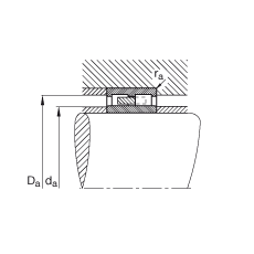 圓柱滾子軸承 NNU4172-M, 浮動軸承，雙列，可分離，帶保持架